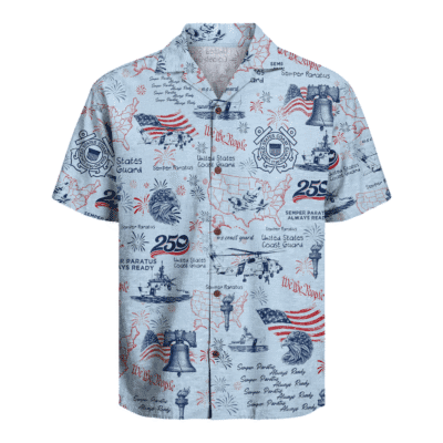 US Coast Guard – America 250th Anniversary Hawaiian Shirt