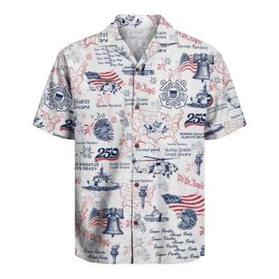 US Coast Guard – America 250th Anniversary Hawaiian Shirt