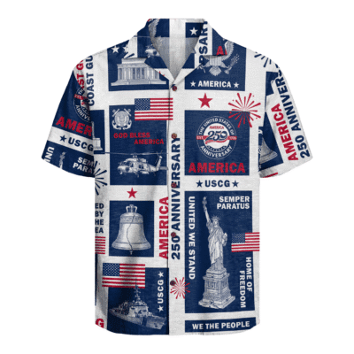 US Coast Guard – America 250th Anniversary Hawaiian Shirt