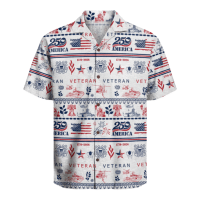 US Coast Guard – America 250th Anniversary Hawaiian Shirt