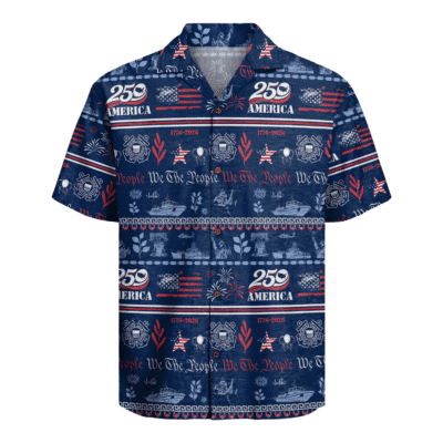 US Coast Guard – America 250th Anniversary Hawaiian Shirt