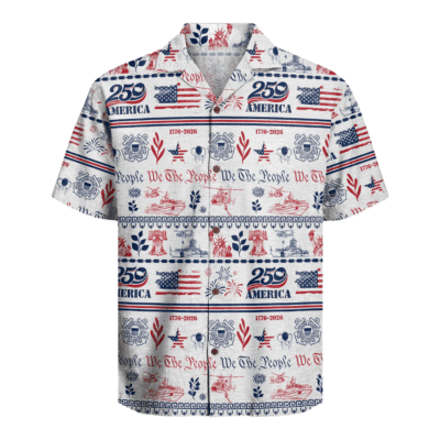 US Coast Guard – America 250th Anniversary Hawaiian Shirt