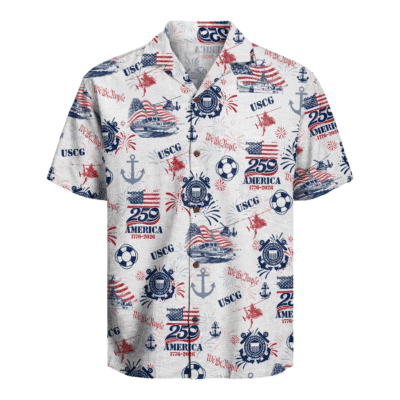 US Coast Guard – America 250th Anniversary Hawaiian Shirt