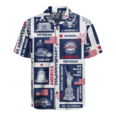 US Seabees - America 250th Anniversary Hawaiian Shirt