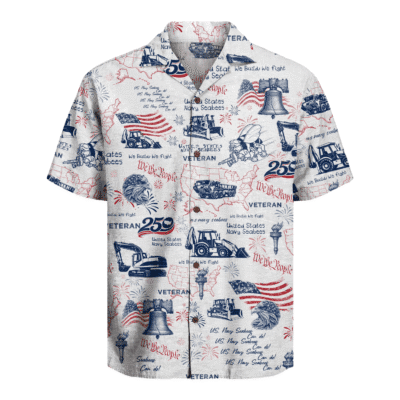 US Seabees Veteran - America 250th Anniversary Hawaiian Shirt