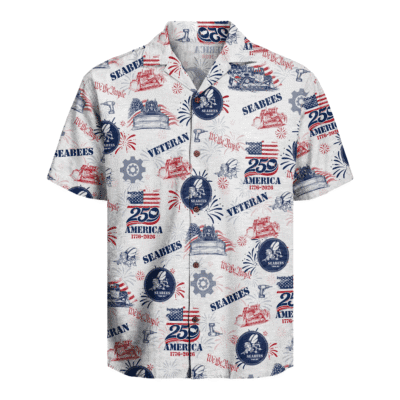 US Seabees Veteran - America 250th Anniversary Hawaiian Shirt