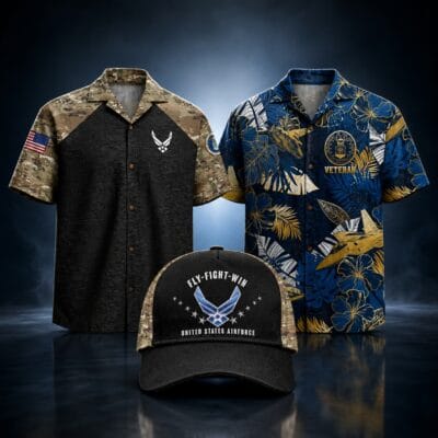 US AIR FORCE 2 Hawaiian + 1 Cap Bundle