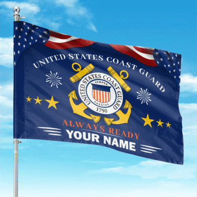 US Coast Guard - Custom Flag