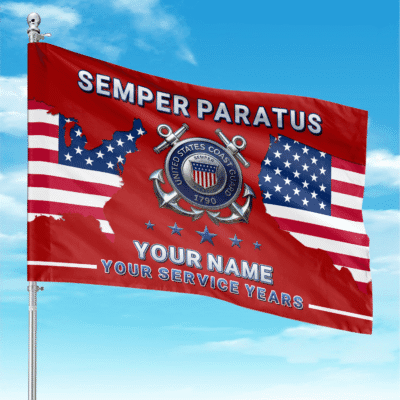 US Coast Guard - Custom Flag