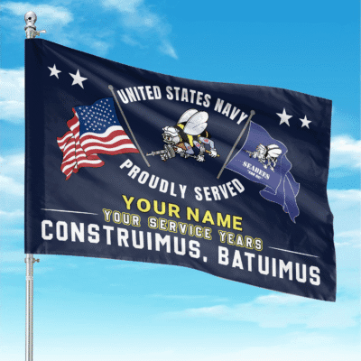 US Navy Seabees - Custom Flag