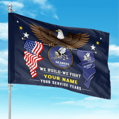 US Navy Seabees - Custom Flag