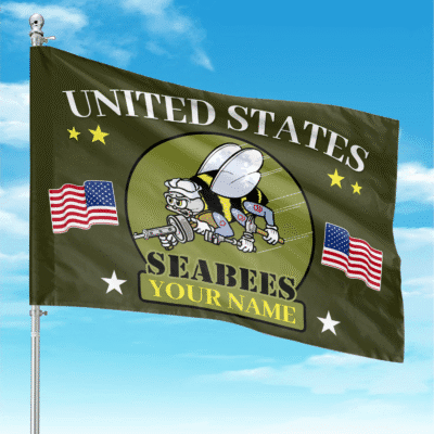 US Navy Seabees - Custom Flag