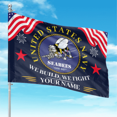 US Navy Seabees - Custom Flag