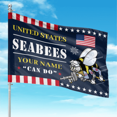 US Navy Seabees - Custom Flag