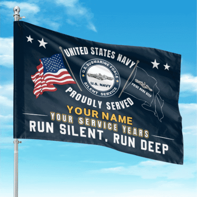 US Navy Submarine - Custom Flag