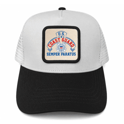 United States Coast Guard - Leather Mesh Back Trucker Cap