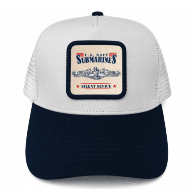 United States Navy Submarine - Leather Mesh Back Trucker Cap