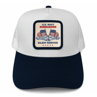 United States Navy Submarine - Leather Mesh Back Trucker Cap