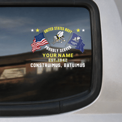 United States Navy Seabees - Custom Decal