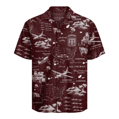 US Army - 82nd AirBorne Division Hawaiian Shirt