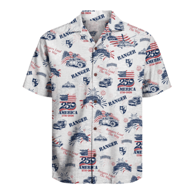 US Army 75th Ranger - America 250th Hawaiian Shirt