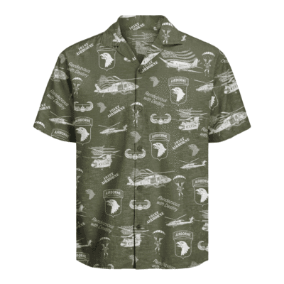 US Army - 101st AirBorne Division Hawaiian Shirt