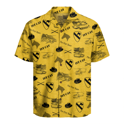 US Army 1st Cavalry Division Regiment Hawaiian Shirt