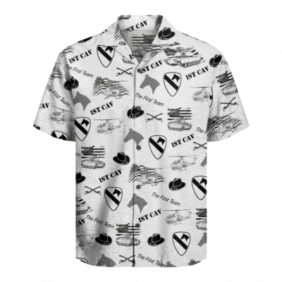 US Army 1st Cavalry Division Regiment Hawaiian Shirt