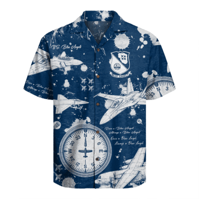 US Navy Blue Angels Hawaiian Shirt