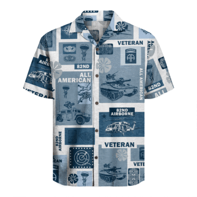 US Army - 82nd AirBorne Division Hawaiian Shirt