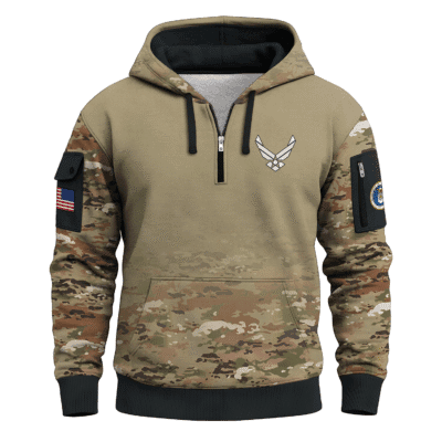 US AIR FORCE 78TH Years Of Service Quarter Zip Hoodie