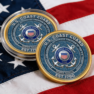 US Coast Guard -  Commemorative Keepsake Coin 2 Side