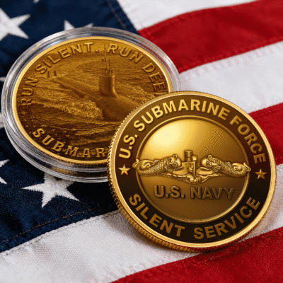 US Navy Submarine -  Commemorative Keepsake Coin 2 Side