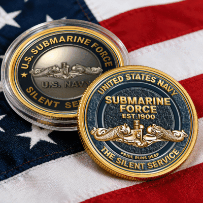 US Navy Submarine -  Commemorative Keepsake Coin 2 Side