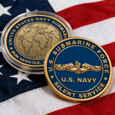 US Navy Submarine -  Commemorative Keepsake Coin 2 Side
