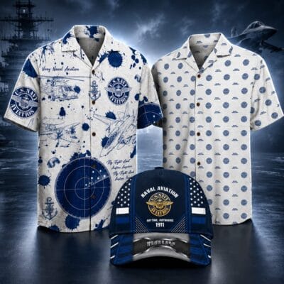 US NAVY NAVAL AVIATION 2 Hawaiian + 1 Cap Bundle