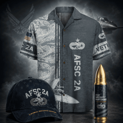 US AIR FORCE AIRCRAFT MAINTENANCE (2A) 1 Hawaiian + 1 Cap + 1 Tumbler Bundle