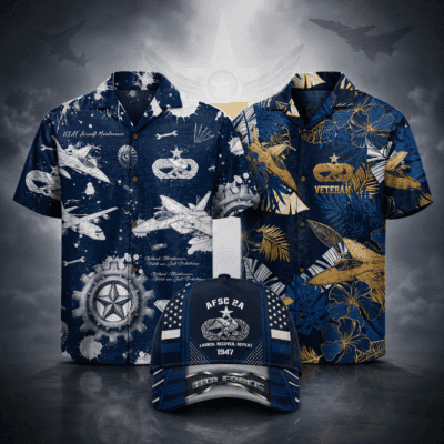 US AIR FORCE AIRCRAFT MAINTENANCE (2A) 2 Hawaiian + 1 Cap Bundle