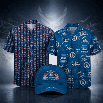 US AIR FORCE 2 Hawaiian + 1 Cap Bundle