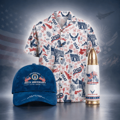US AIR FORCE 1 Hawaiian + 1 Cap + 1 Tumbler Bundle