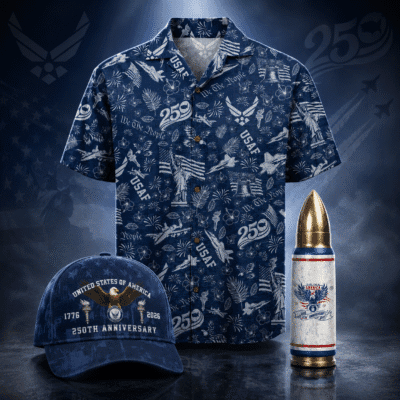 US AIR FORCE 1 Hawaiian + 1 Cap + 1 Tumbler Bundle
