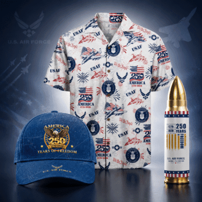 US AIR FORCE 1 Hawaiian + 1 Cap + 1 Tumbler Bundle