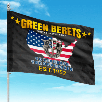 US Army Green Berets Flag