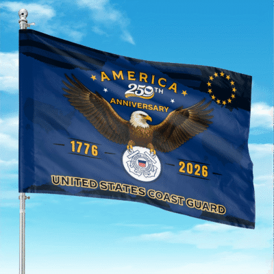 US Coast Guard - America 250th Anniversary US Semiquincentennial Flag