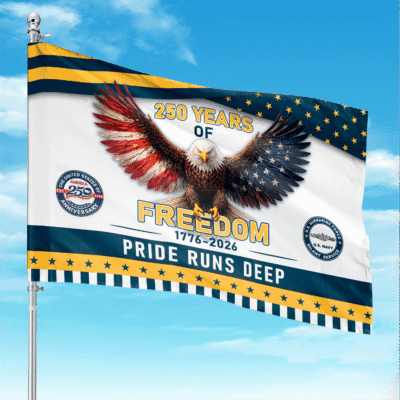 US Navy Submarine - America 250th Anniversary US Semiquincentennial Flag