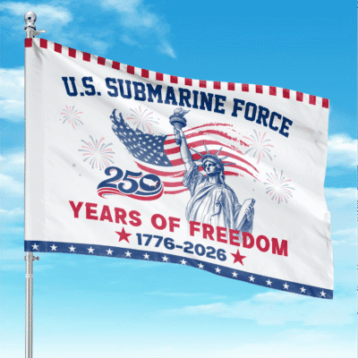 US Navy Submarine - America 250th Anniversary US Semiquincentennial Flag