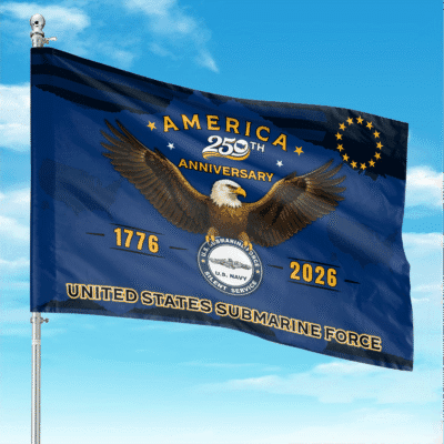 US Navy Submarine - America 250th Anniversary US Semiquincentennial Flag
