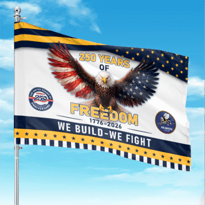 US Navy Seabees - America 250th Anniversary US Semiquincentennial Flag
