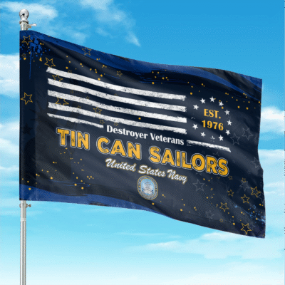US Navy Tin Can Sailors Flag