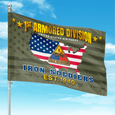 US Army 1st Armored Division Flag
